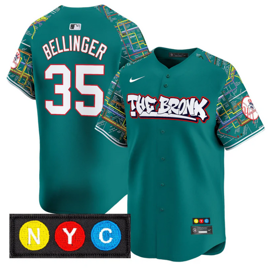 Cody Bellinger Jersey #35 New York Yankees The Bronx Subway Style Premier Stitched Lexington Line