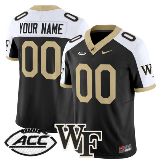 Custom Wake Forest Demon Deacons Jersey 2024 Limited Stitched Black Alternate