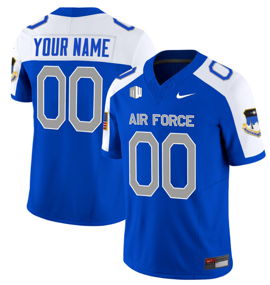 Custom Air Force Falcons Jersey Vapor Limited Football Stitched Royal Alternate