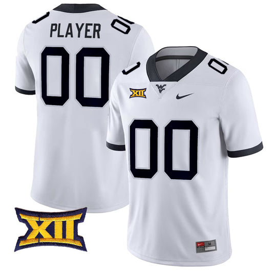 Custom West Virginia Mountaineers Jersey Name and Number College Football White – All Stitched