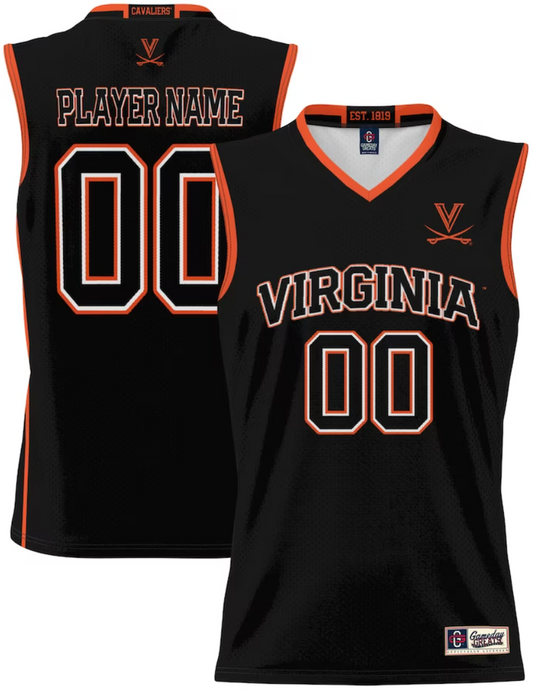 Custom Virginia Cavaliers Jersey Name and Number GameDay Greats Basketball Lightweight Black