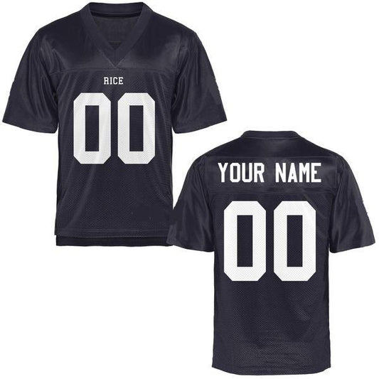 Custom Rice Owls Jersey Name and Number NCAA College Football