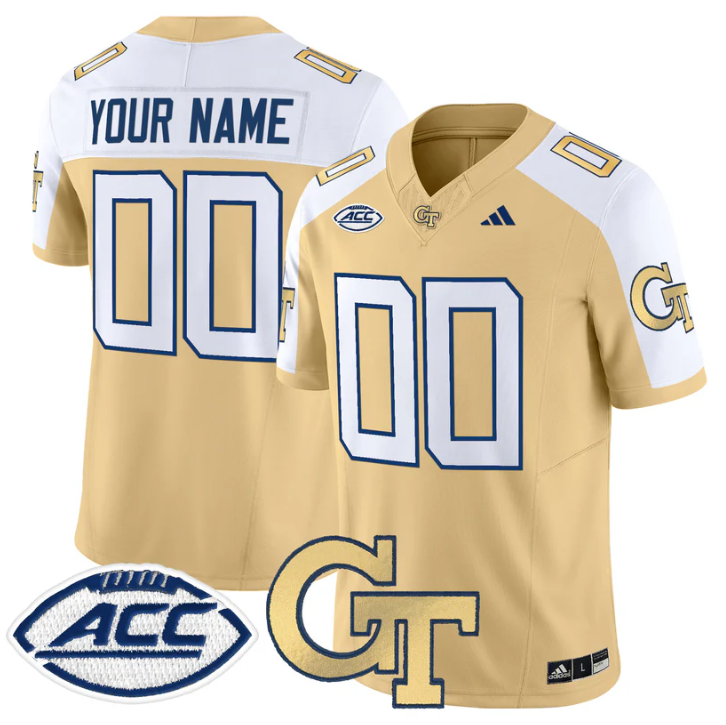 Custom Georgia Tech Yellow Jackets Jersey 2025 Vapor Limited Stitched