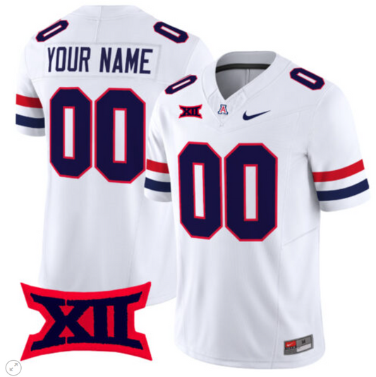 Custom Arizona Wildcats Jersey Name and Number Vapor Limited Football White