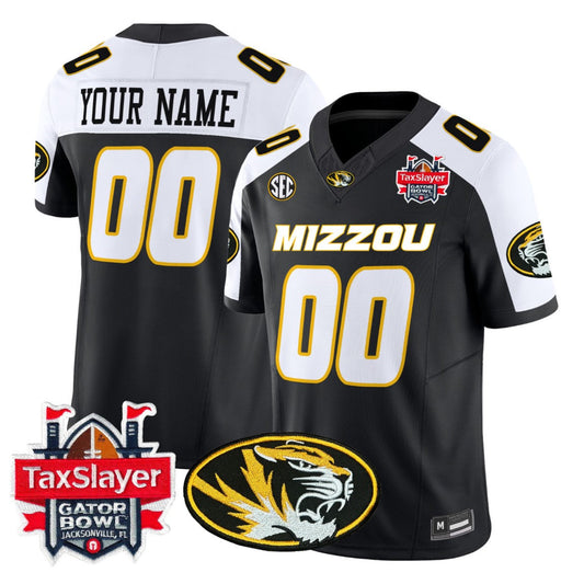 Custom Missouri Tigers Jersey 2025 Gator Bowl Vapor Limited Stitched