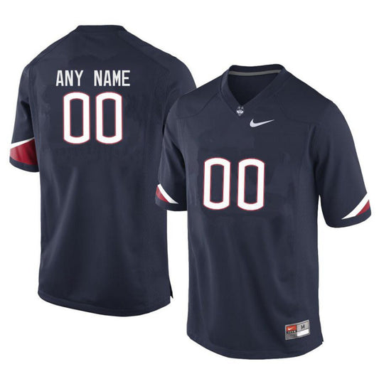 Custom UConn Huskies Jersey Name and Number NCAA College Football Navy