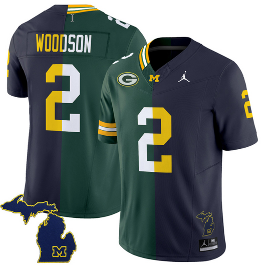 Charles Woodson Jersey #2 Michigan Wolverines Split Vapor Limited Football