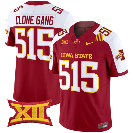 Clone Gang Jersey #515 Iowa State Cyclones 2025 Stitched Cardinal Alternate