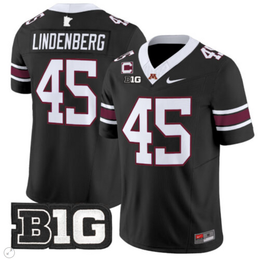 Cody Lindenberg Jersey #45 Minnesota Golden Gophers Vapor Limited Football Black