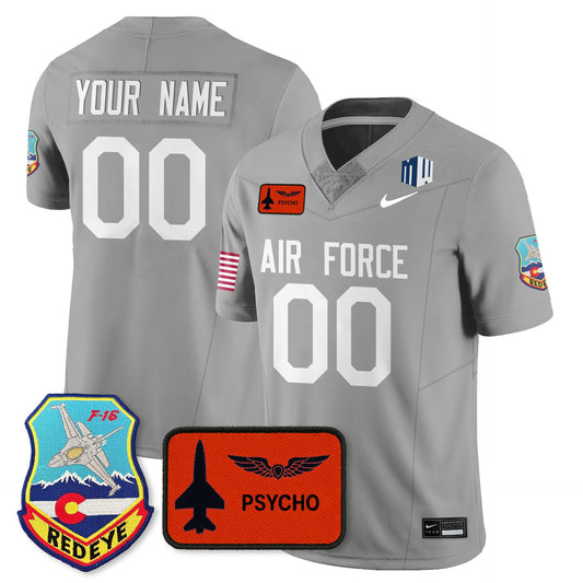 Custom Air Force Jersey 2025 Honor F-16 Name, Number 2025 Stitched 140th Wing