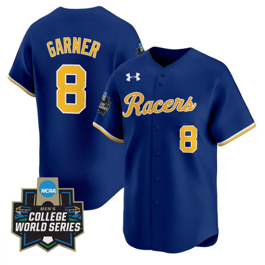Carson Garner Jersey #8 Murray State Racers 2025 World Series Stitched Navy