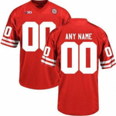 Custom Nebraska Cornhuskers Jersey Name and Number NCAA College Football Replica Red
