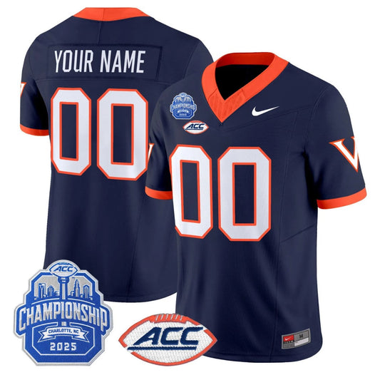 Custom Virginia Cavaliers Jersey Name, Number 2025 ACC Championship Stitched