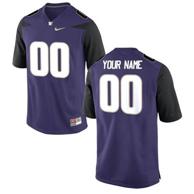 Custom Washington Huskies Jersey Name and Number NCAA College Football Purple