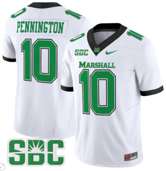 Chad Pennington Jersey #10 Marshall Thundering Herd Vapor Limited Football White