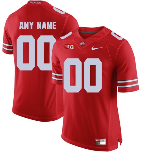 Custom Ohio State Buckeyes Jersey Name and Number NCAA College Football Replica Red
