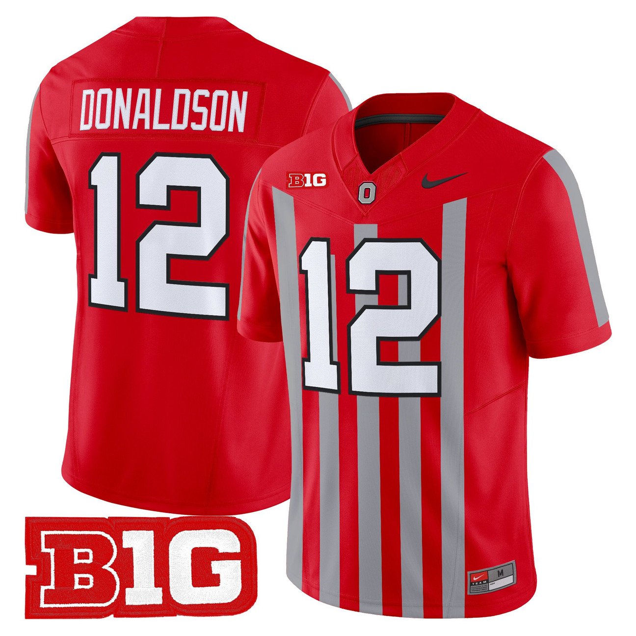 CJ Donaldson Jersey #12 Ohio State Buckeyes Throwback Limited Stitched