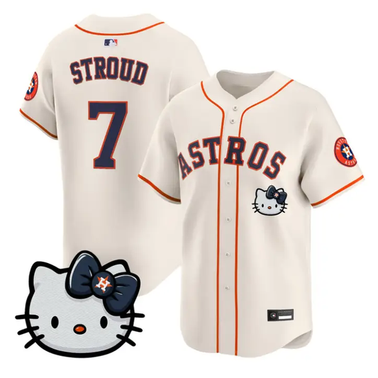 CJ Stroud Jersey #7 Houston Astros Hello Kitty Premier Stitched
