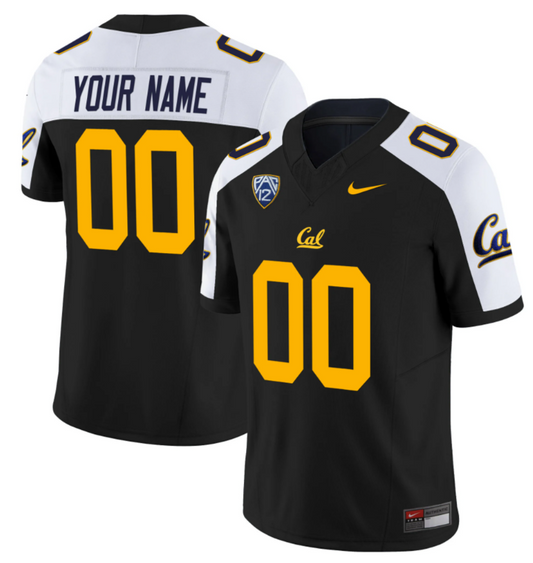 Custom California Golden Bears Jersey Limited Football Stitched Black Alternate