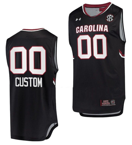 Custom South Carolina Gamecocks Jersey Name and Number College Basketball Black