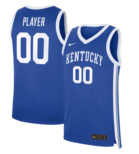 Custom Kentucky Wildcats Jersey Name, Number NIL Basketball Royal