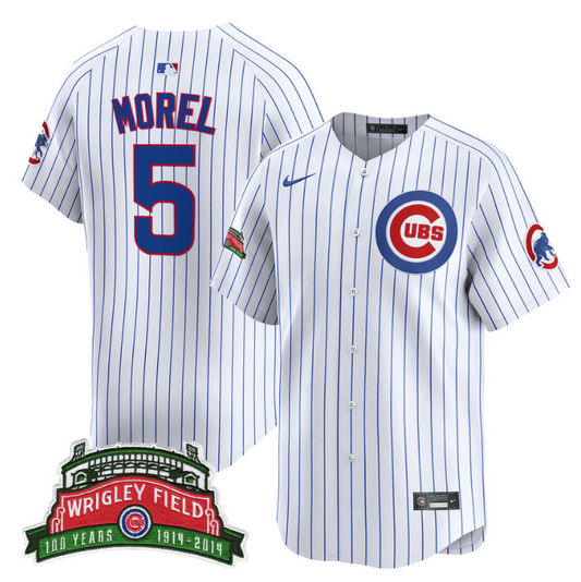 Christopher Morel Jersey #5 Chicago Cubs Wrigley Field Style Vapor Premier Limited Stitched Pinstripe