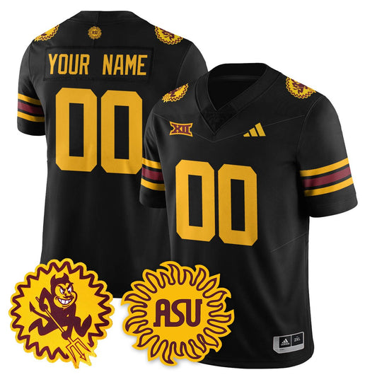 Custom Arizona State Sun Devils Jersey 1975 Throwback Uniform Stitched Black
