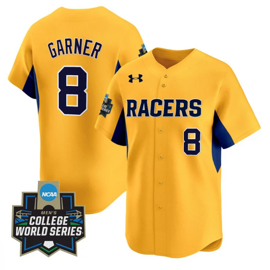 Carson Garner Jersey #8 Murray State Racers 2025 World Series Stitched Gold
