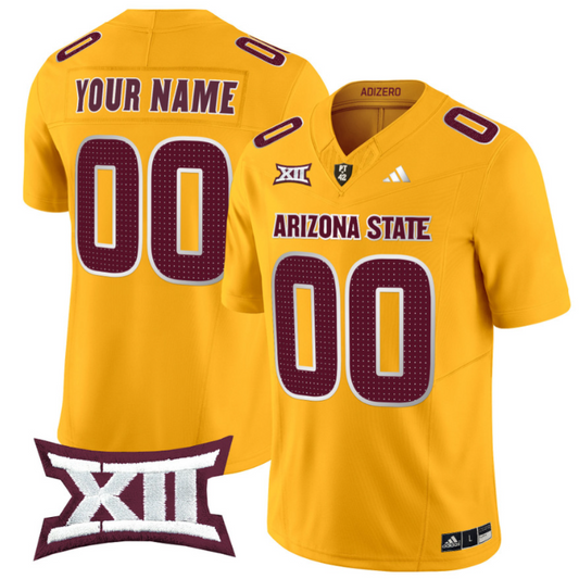 Custom Arizona State Sun Devils Jersey Name, Number 2024 Vapor Limited Gold