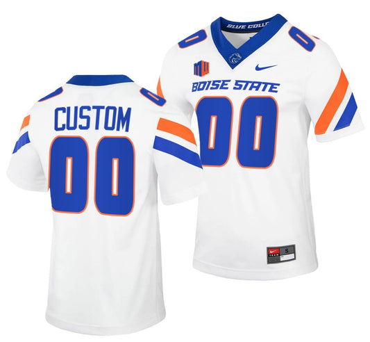Custom Boise State Broncos Jersey Name and Number NCAA College Football Untouchable White
