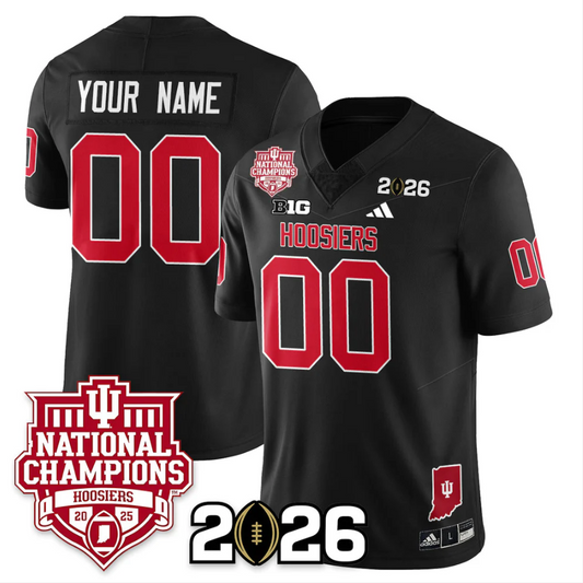 Custom Indiana Hoosiers Jersey 2025 National Champions Patch Stitched