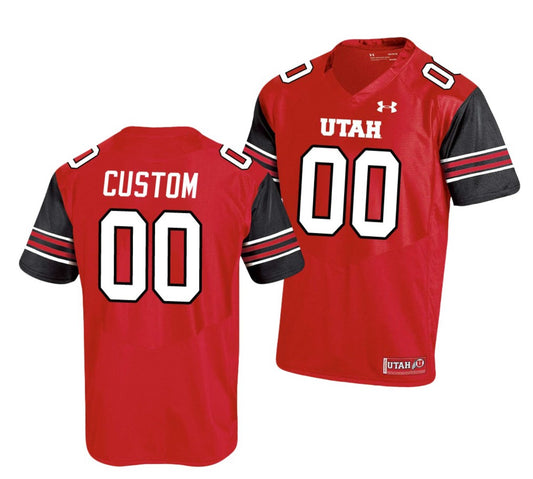 Custom Utah Utes Jersey Name and Number NCAA College Football Replica Red
