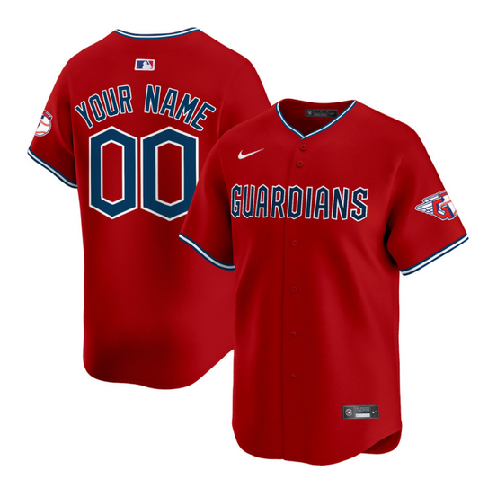 Custom Cleveland Guardians Jersey 2025 Vapor Premier Limited All Stitched Red