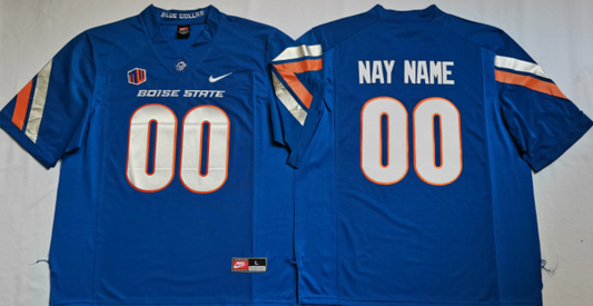Custom Boise State Broncos Jersey Name and Number NCAA College Football Blue