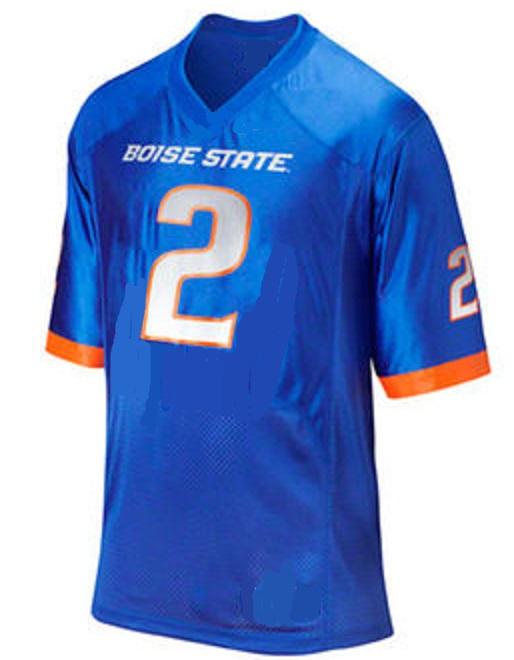 Custom Boise State Broncos Jersey Name and Number NCAA College Football Blue