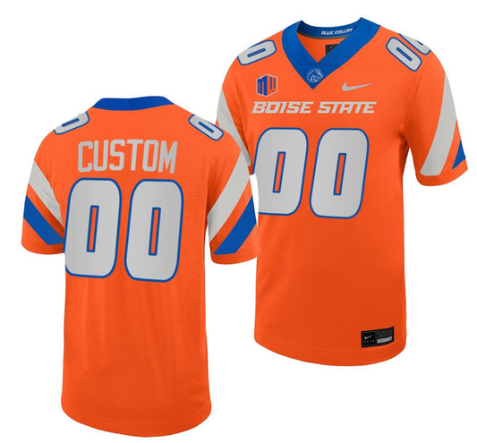 Custom Boise State Broncos Jersey Name and Number NCAA College Football Untouchable Orange