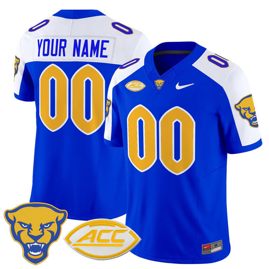 Custom Pittsburgh Panthers Jersey Name, Number 2025 Limited Stitched Royal Alter
