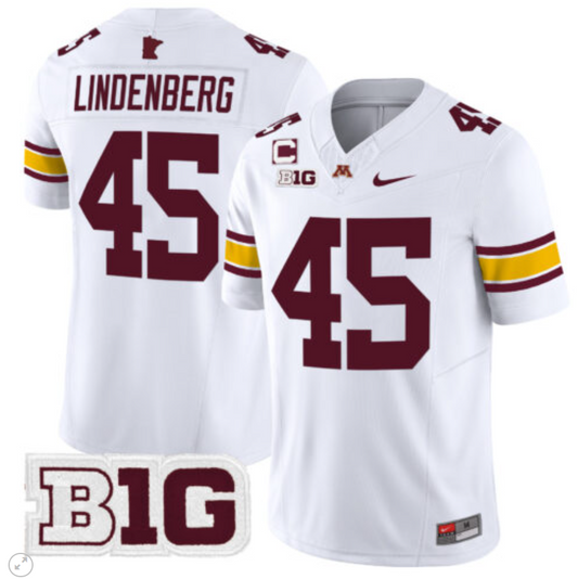 Cody Lindenberg Jersey #45 Minnesota Golden Gophers Vapor Limited Football White