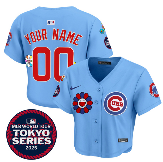 Custom Chicago Cubs Jersey Tokyo Series 2025 Crop Top Baseball Stitched Blue