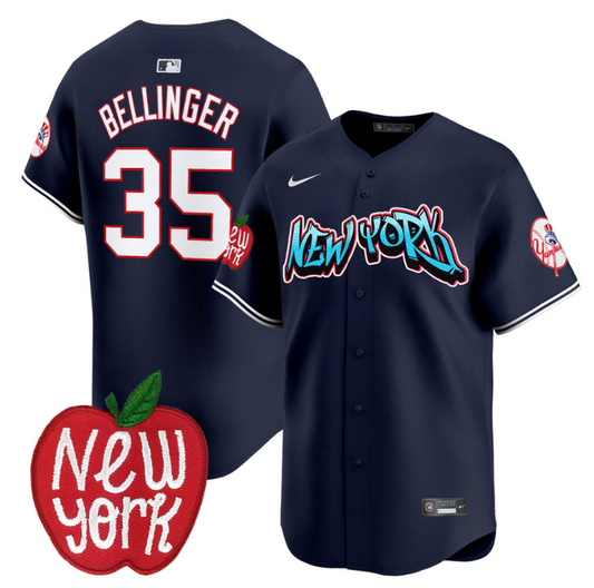 Cody Bellinger Jersey #35 New York Yankees Apple Patch Vapor Premier Limited Stitched Navy