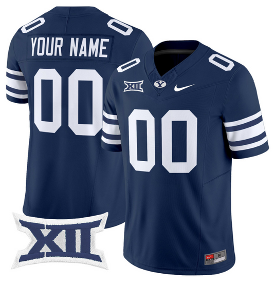 Custom BYU Cougars Jersey Name and Number Vapor Limited College Football Stitched Navy