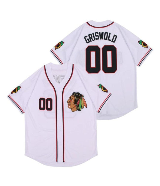 Clark Griswold Christmas Vacation Baseball Jersey White