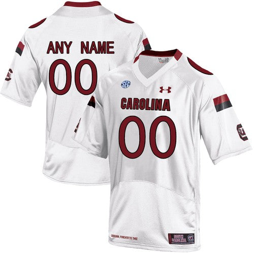 Custom South Carolina Gamecocks Jersey Name and Number College NCAA Football White