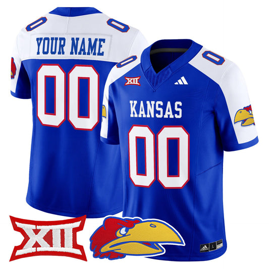 Custom Kansas Jayhawks Jersey Name, Number 2025 Limited Stitched Royal Alter