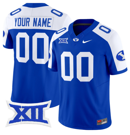Custom BYU Cougars Jersey Name and Number Vapor Limited College Football Stitched Royal Alternate