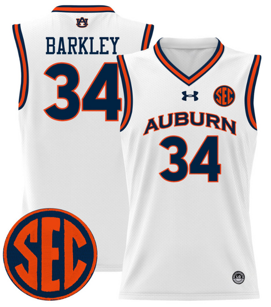 Charles Barkley Jersey #34 Auburn Tigers 2024 Lightweight Basketball White