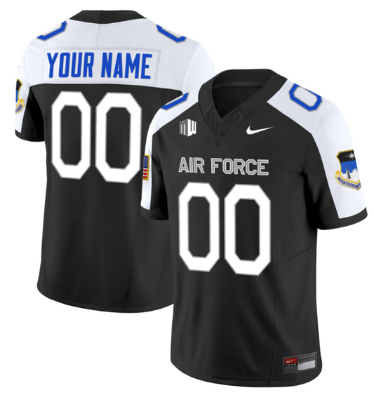 Custom Air Force Falcons Jersey Vapor Limited Football Stitched Black Alternate
