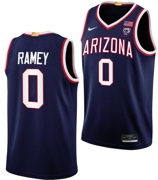 Courtney Ramey Jersey Arizona Wildcats College Basketball Maui Invitational Champs #0