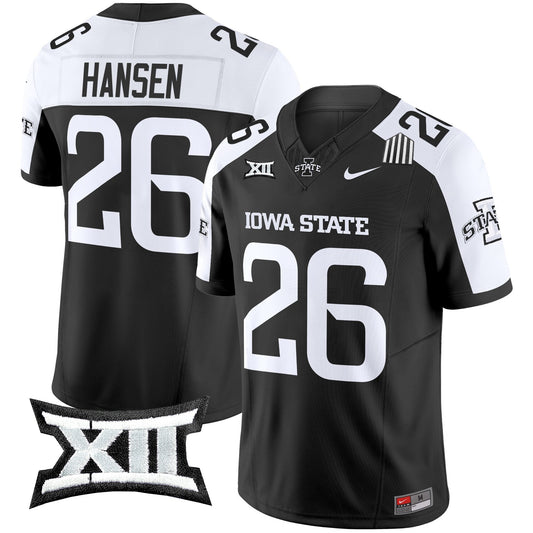 Carson Hansen Jersey #26 Iowa State Cyclones 2025 Stitched Black Alternate