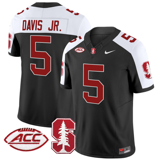 Chris Davis Jr Jersey #5 Stanford Cardinal Vapor Limited College Football Stitched Black Alternate